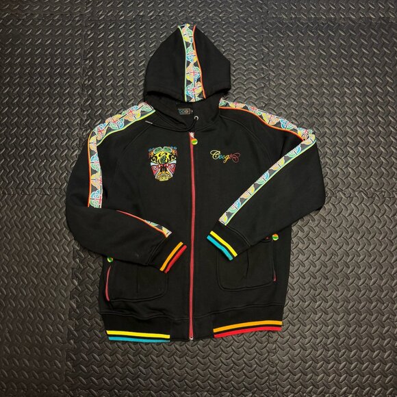 COOGI Heavyweight Embroided Zip-Up Hoodie (RARE) - Picture 2 of 5